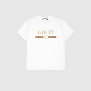 GUCCIロゴ コットンTシャツ
