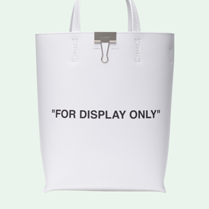 WHITE "FOR DISPLAY ONLY" TOTE